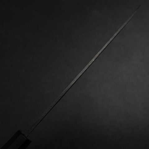 Yanagiba Blue Steel #2 Kurouchi Tsuchime Walnut Handle 165mm (6.5”)-[Musashi]-[Japanese-Kitchen-Knives]