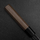 Yanagiba Blue Steel #2 Kurouchi Tsuchime Walnut Handle 165mm (6.5”)-[Musashi]-[Japanese-Kitchen-Knives]