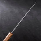 Yanagiba Blue Steel #2 Kurouchi Tsuchime Yaki Urushi Handle 200mm (7.9”)-[Musashi]-[Japanese-Kitchen-Knives]