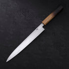 Yanagiba Blue Steel #2 Kurouchi Tsuchime Yaki Urushi Handle 240mm (9.4”)-[Musashi]-[Japanese-Kitchen-Knives]