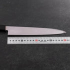 Yanagiba Left Hand AUS-10 Polished Buffalo Teak Handle 210mm (8.3”)-[Musashi]-[Japanese-Kitchen-Knives]