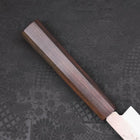 Yanagiba Left Hand AUS-10 Polished Ebony Handle 210mm (8.3”)-[Musashi]-[Japanese-Kitchen-Knives]