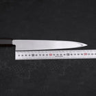Yanagiba Left Hand AUS-10 Polished Ebony Handle 210mm (8.3”)-[Musashi]-[Japanese-Kitchen-Knives]