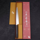 Yanagiba Left Hand AUS-10 Polished Ebony Handle 210mm (8.3”)-[Musashi]-[Japanese-Kitchen-Knives]