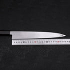 Yanagiba Left Hand AUS-10 Polished Ebony Handle 240mm (9.4”)-[Musashi]-[Japanese-Kitchen-Knives]