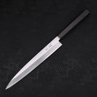 Yanagiba Left Hand AUS-10 Polished Ebony Handle 240mm (9.4”)-[Musashi]-[Japanese-Kitchen-Knives]