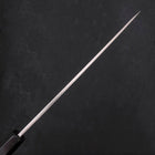 Yanagiba Left -Hand Silver Steel #3 Kasumi Buffalo Ebony Handle 210mm (8.3”)-[Musashi]-[Japanese-Kitchen-Knives]