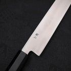 Yanagiba Left -Hand Silver Steel #3 Kasumi Buffalo Ebony Handle 240mm (9.4”)-[Musashi]-[Japanese-Kitchen-Knives]