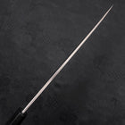 Yanagiba Left -Hand Silver Steel #3 Kasumi Buffalo Ebony Handle 240mm (9.4”)-[Musashi]-[Japanese-Kitchen-Knives]