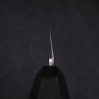 Yanagiba Left -Hand Silver Steel #3 Kasumi Buffalo Ebony Handle 300mm (11.8”)-[Musashi]-[Japanese-Kitchen-Knives]