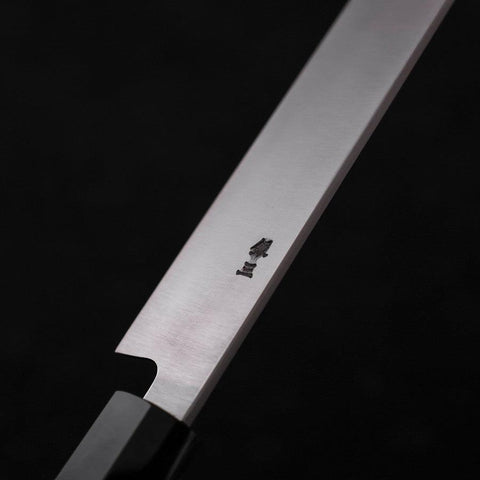Yanagiba Silver Steel #3 Hon-Kasumi Buffalo Teak Handle 270mm (10.6”)-[Musashi]-[Japanese-Kitchen-Knives]