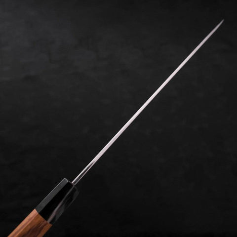 Yanagiba Silver Steel #3 Hon-Kasumi Buffalo Teak Handle 270mm (10.6”)-[Musashi]-[Japanese-Kitchen-Knives]