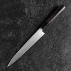 Yanagiba Silver Steel #3 Kasumi Buffalo Ebony Handle 200mm (7.9”)-[Musashi]-[Japanese-Kitchen-Knives]