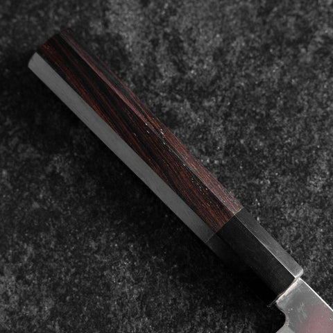 Yanagiba Silver Steel #3 Kasumi Buffalo Ebony Handle 200mm (7.9”)-[Musashi]-[Japanese-Kitchen-Knives]