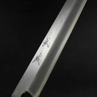 Yanagiba Silver Steel #3 Kasumi Buffalo Ebony Handle 300mm (11.8”)-[Musashi]-[Japanese-Kitchen-Knives]