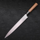Yanagiba Silver Steel #3 Kasumi Buffalo Teak Handle 270mm (10.6”)-[Musashi]-[Japanese-Kitchen-Knives]