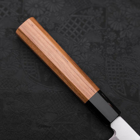 Yanagiba Silver Steel #3 Kasumi Buffalo Teak Handle 270mm (10.6”)-[Musashi]-[Japanese-Kitchen-Knives]