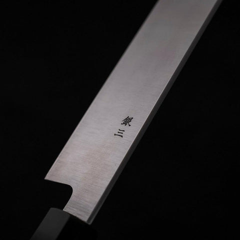 Yanagiba Silver Steel #3 Kasumi Buffalo Wenge Handle 300mm (11.8”)-[Musashi]-[Japanese-Kitchen-Knives]