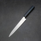 Yanagiba Silver Steel #3 Kasumi Dark Blue Urushi Handle 200mm (7.9”)-[Musashi]-[Japanese-Kitchen-Knives]