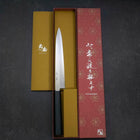 Yanagiba Silver Steel #3 Kasumi Dark Blue Urushi Handle 200mm (7.9”)-[Musashi]-[Japanese-Kitchen-Knives]