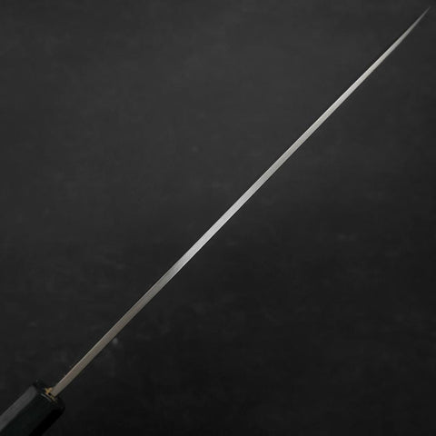 Yanagiba Silver Steel #3 Kasumi Dark Blue Urushi Handle 240mm (9.4”)-[Musashi]-[Japanese-Kitchen-Knives]