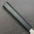 Yanagiba Silver Steel #3 Kasumi Dark Blue Urushi Handle 240mm (9.4”)-[Musashi]-[Japanese-Kitchen-Knives]