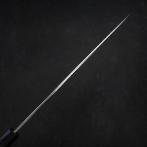Yanagiba Silver Steel #3 Kasumi Dark Blue Urushi Handle 260mm-[Musashi]-[Japanese-Kitchen-Knives]