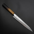 Yanagiba Silver Steel #3 Kasumi Yaki Urushi Handle 205mm (8.1”)-[Musashi]-[Japanese-Kitchen-Knives]
