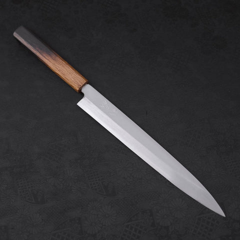 Yanagiba Silver Steel #3 Kasumi Yaki Urushi Handle 260mm-[Musashi]-[Japanese-Kitchen-Knives]