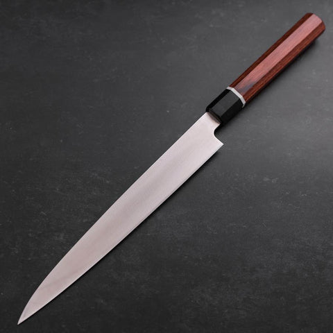 Yanagiba VG-10 Damascus Cherry Handle 240mm with Sheath (9.4”)-[Musashi]-[Japanese-Kitchen-Knives]