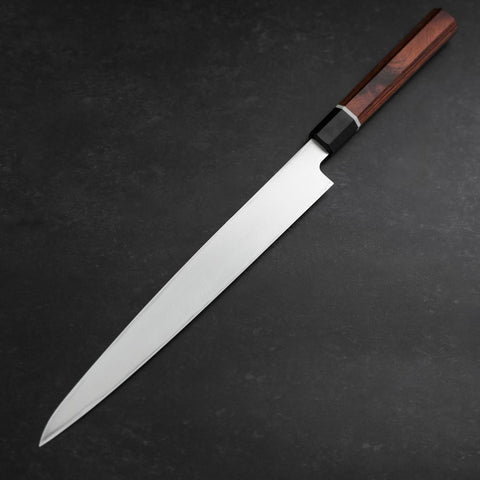 Yanagiba VG-10 Damascus Cherry Handle 270mm with Sheath (10.6”)-[Musashi]-[Japanese-Kitchen-Knives]