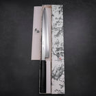 Yanagiba VG-10 Mirror Kasumi Shitan Ebony Handle 300mm (11.8”)-[Musashi]-[Japanese-Kitchen-Knives]