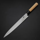Yanagiba White Steel #2 Kasumi Buffalo Magnolia Handle 270mm (10.6”)-[Musashi]-[Japanese-Kitchen-Knives]