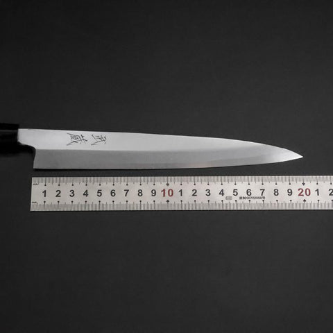 Yanagiba White Steel #2 Kasumi Cherry Handle 200mm (7.9”)-[Musashi]-[Japanese-Kitchen-Knives]