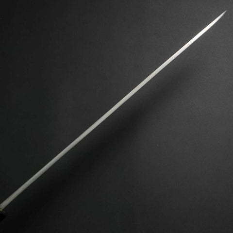 Yanagiba White Steel #2 Kasumi Chokin Dragon Buffalo Ebony Handle 240mm (9.4”)-[Musashi]-[Japanese-Kitchen-Knives]