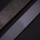 Yanagiba White Steel #2 Black Mirror Moon-Fuji Water Honyaki Urushi Handle With Urushi Sheath 330mm-[Musashi]-[Japanese-Kitchen-Knives]