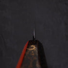 Yanagiba White Steel #2 Black Mirror Moon-Fuji Water Honyaki Urushi Handle With Urushi Sheath 330mm-[Musashi]-[Japanese-Kitchen-Knives]