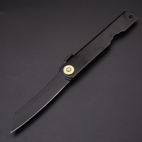 Higonokami Aogami 100mm All Black (3.9”)-[Musashi]-[Japanese-Kitchen-Knives]