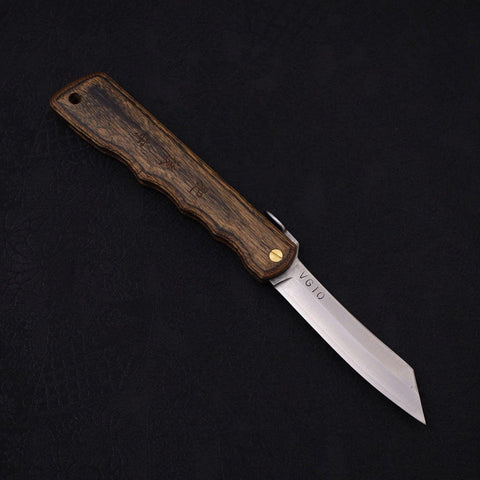 Higonokami VG-10 110mm Woody Walnut (4.3”)-[Musashi]-[Japanese-Kitchen-Knives]