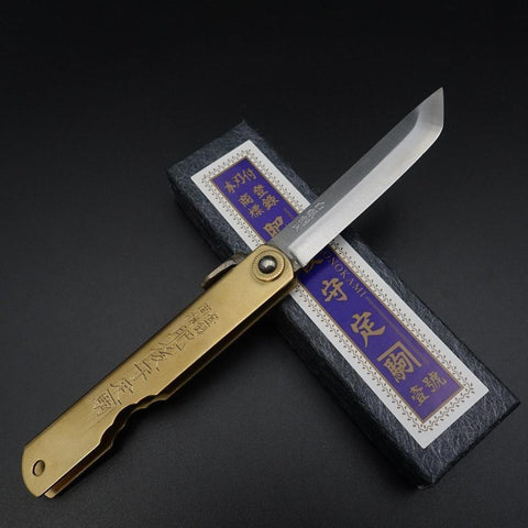 Sword shape Higonokami Shirogami 100mm (3.9”)-[Musashi]-[Japanese-Kitchen-Knives]